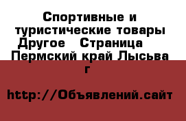 Спортивные и туристические товары Другое - Страница 3 . Пермский край,Лысьва г.